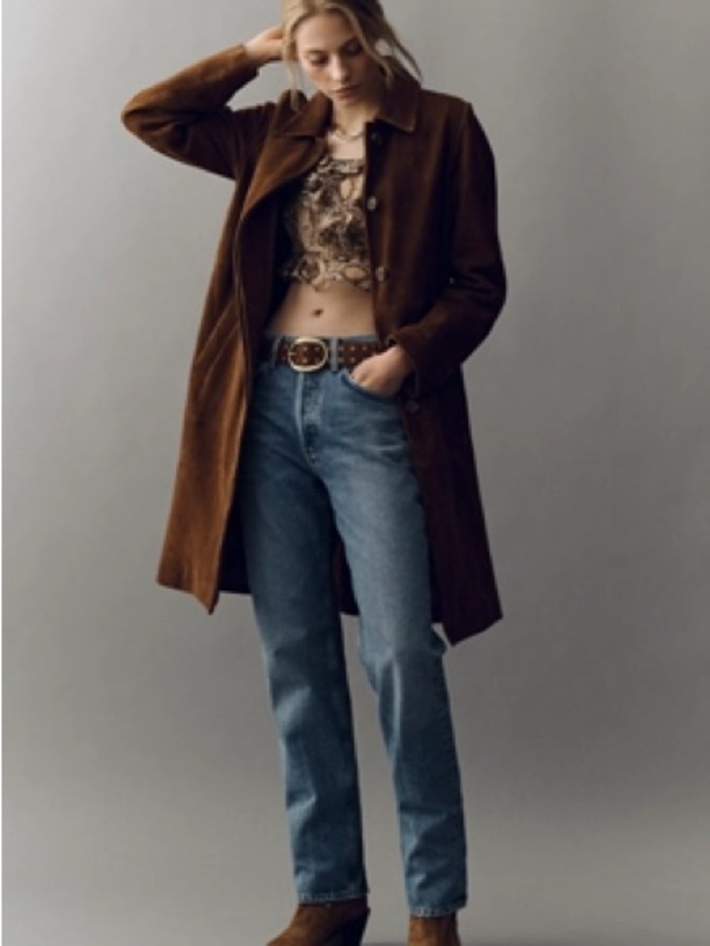 AGOLDE LANA HIGH-RISE STRAIGHT-LEG JEANS
